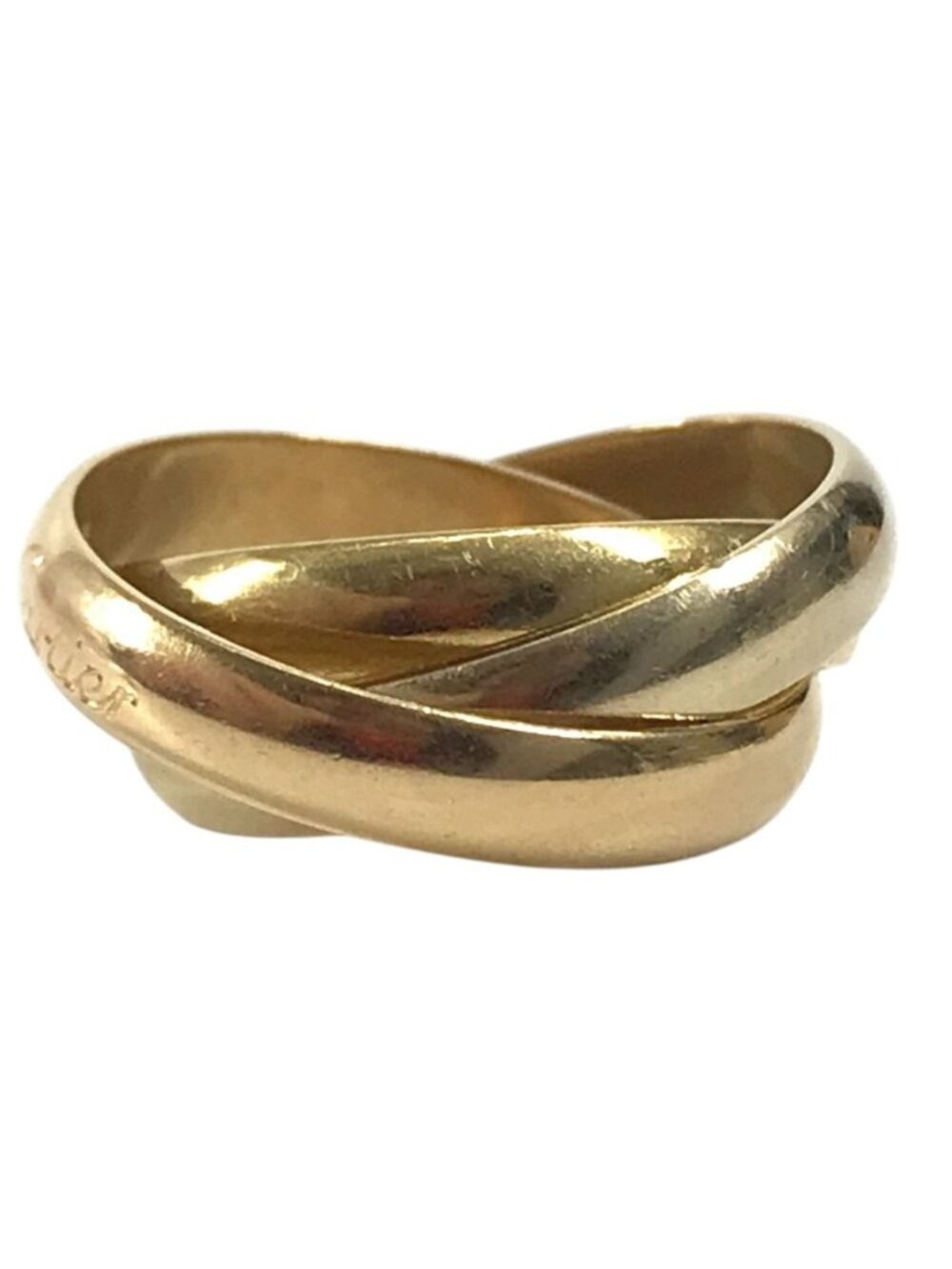 Cartier Ring Trinity Logo 18k Gold